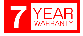 7 Year Warranty